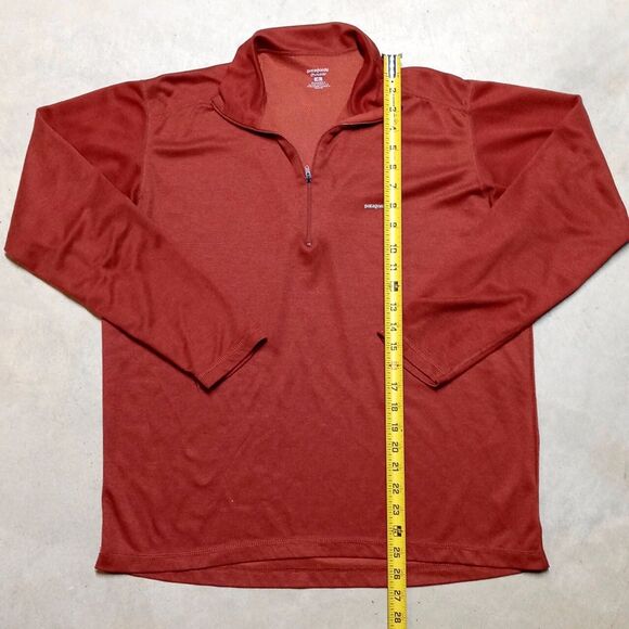 *READ* Patagonia Capilene 1/4 Zip Rust Orange Pullover Base Layer - Men's Large - Picture 13 of 13